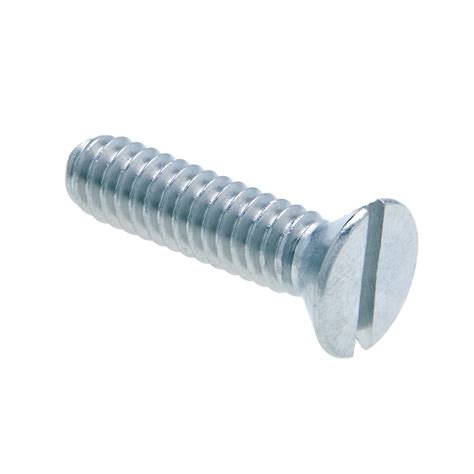6-32 x 3/8 in. Flat Head Slotted Machine Screws - Steel Zinc - 100qty ...