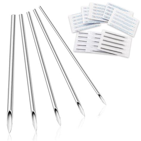 Amazon.com: CINRA 50pcs Piercing Needles - 12G, 14G, 16G, 18G, 20G ...