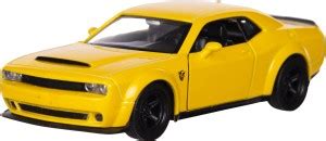 RMZ 5 Inch Die Cast Pull Back Dodge Challenger SRT Demon - Yellow - 5 ...