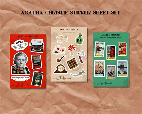 Buy Agatha Christie Sticker Sheet Set - Queen of Crime Online in India ...