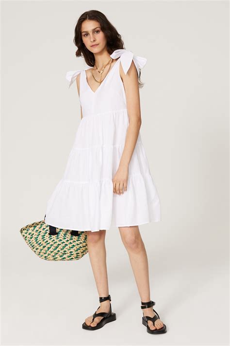 White Tiered Dress by Peter Som x RTR | Rent the Runway