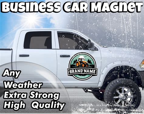 Amazon.com: Custom Car Magnet Sign | Personalized Logo for Your Car Van ...