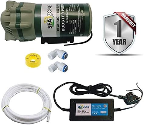 Seazone Booster 150 Gpd Pump + 24v 2.5 amp SMPS Set : Amazon.in: Home ...