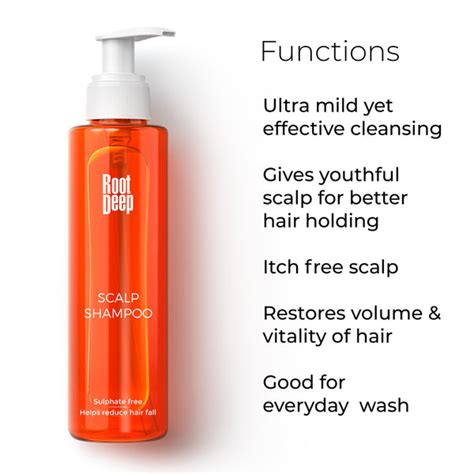 Root Deep Scalp Shampoo for Hair Fall Reduction