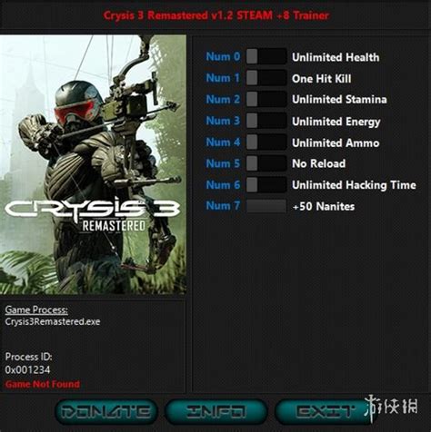 《孤岛危机3重制版》v1.2八项修改器HOG版电脑版下载 – 叽哩叽哩游戏网ACG（G站）