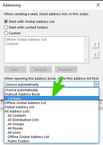 Open Outlook Address Book 的图像结果