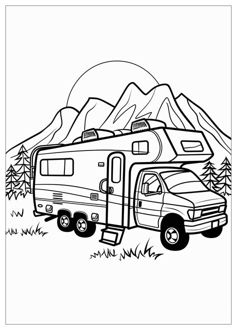 Camper Rv Coloring Pages : Fun RV Coloring Pages for Kids and Adults ...