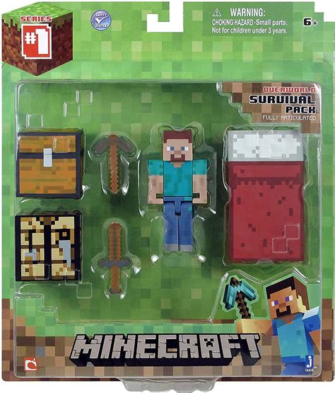 Minecraft Overworld Survival Pack Steve Action Figure