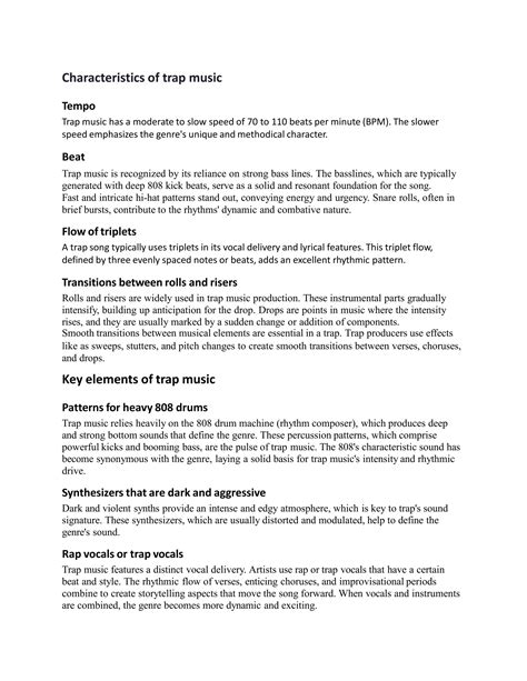 What Is Trap Music: Cultural Impact and Influence of Trap Sounds | PPTX