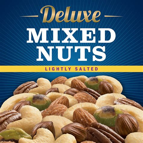 PLANTERS Deluxe Lightly Salted Mixed Nuts, 15.25 oz. Resealable ...