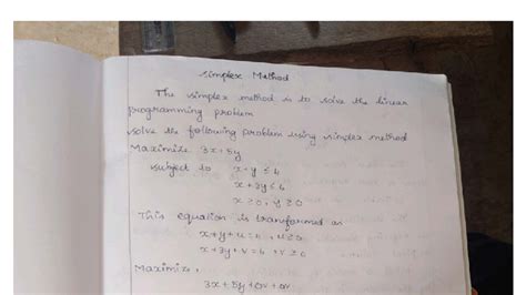 Simplex Method of Solving Linear Programming Problems 的图像结果