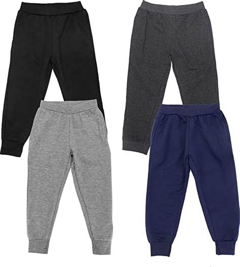 Studio 3 Boy’ Sweatpants – 4 Pack Active Fleece Jogger Pants - Walmart.com