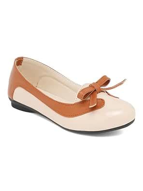 Tiny Bugs baby girl kids Ballerinas Bellies Cream & Brown Color ...