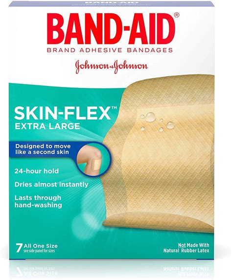 Band-Aid Skin-Flex Extra Large Adhesive Bandages for First Aid and ...