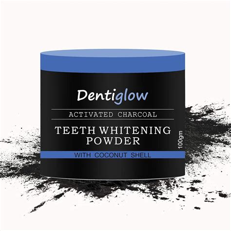 Dentiglow Natural Activated Charcoal Teeth Whitening Powder - 100 gm ...