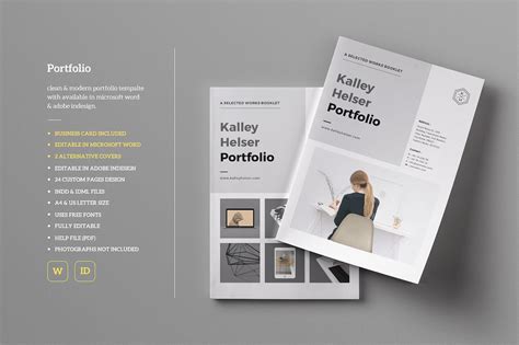 Business Portfolio Template in InDesign, MS Word, Publisher, Pages ...