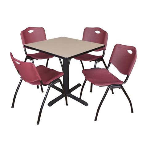 Regency Breakroom Off-white 4-Person Training Table (30-in W x 29-in H ...
