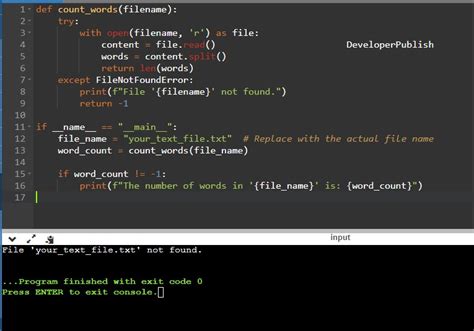 How to Count the Words in Paragraph Using for Loop Python 的图像结果