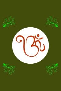 Shree Ganesh Poster with Creative Pattern in Solid Green Background ...