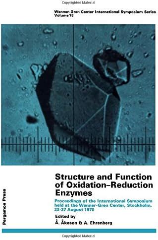 Structure and function of oxidation-reduction enzymes;: Proceedings of ...