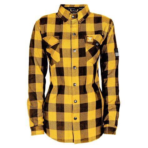 Yellow Plaid Shirt Women