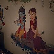 Buy Rawpockets Decals 'Lord Krishna Playing Flute with Radha on River ...