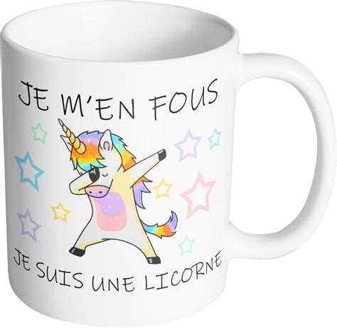 Artist Deluxe Mug Licorne Unicorn - Je m'en fous je suis une licorne ...