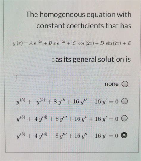 Image result for Associated Homogeneous Equation