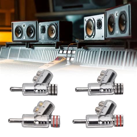 Buy Fugacal Locking Banana Connectors,4pcs BA1403R Locking Banana ...