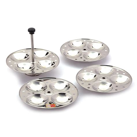 KCL Stainless Steel Rapido Idli Stand for Idly Maker Pot (4 Plates/ 16 ...