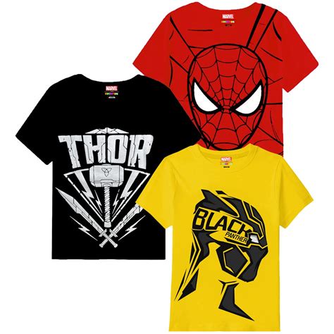 Kuchipoo Boys Regular Fit Cotton T-Shirts (© MARVEL-TSHRT-371, 12-18 ...