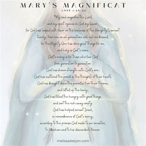 Magnificat Prayer Card With Threshold to Hope Pregnant Mary Prayer Card ...