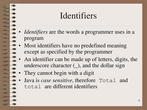 Image result for Identifier Computer Science Example