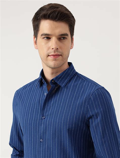 Buy Pure Cotton Striped Cut Away Shirt at Marks & Spencer