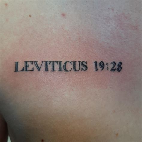 Leviticus 19 28 Tattoo