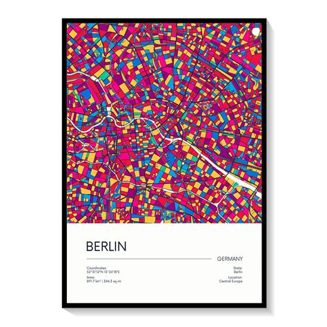 Road Map of Berlin: Buy Premium Framed Old & Modern Map Art Prints ...