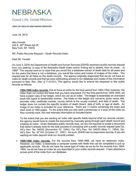 The Nebraska Death Index (1904-1968) - Reclaim The Records