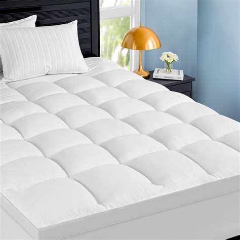 King Size Mattress Pad, Extra Thick Mattress Pad/Topper 8-21" Deep ...