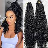 Amazon.com : Crochet Boho Box Braids With Human Hair Curls Pre Looped ...