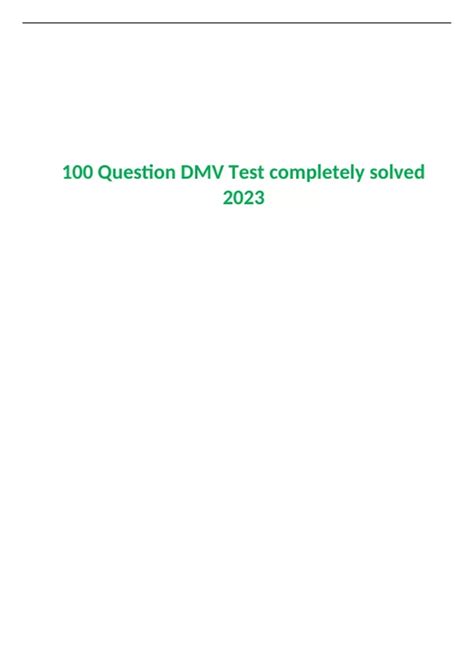 Image result for All 30 Questions On DMV Test Real Machine