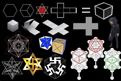 Black cube of saturn hexagram star of remphan seal of solomon 666 – Artofit