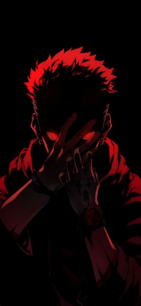 Jujutsu Kaisen Black & Red Wallpapers - Anime Wallpapers iPhone