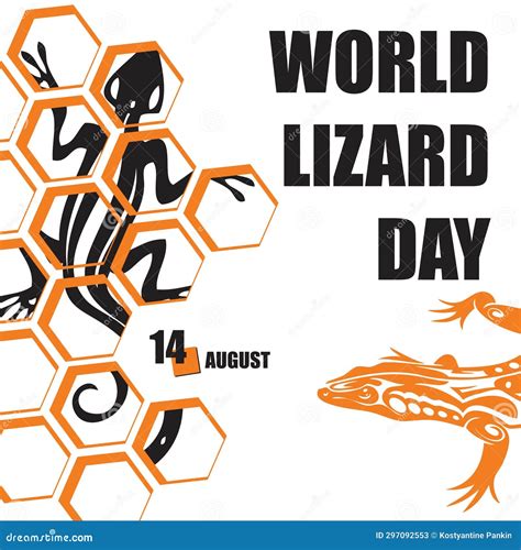 World Lizard Day stock illustration. Illustration of banner - 297092553
