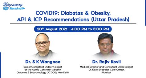 COVID19: Diabetes & Obesity, API & ICP Recommendations (Uttar Pradesh ...