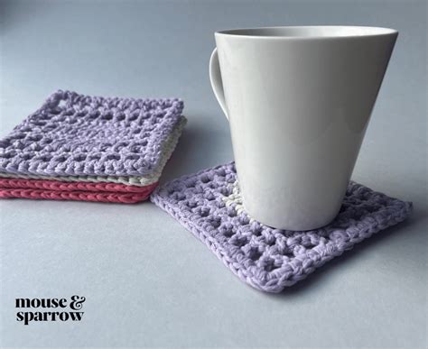 DIY Tutorial Crochet Coaster 的图像结果