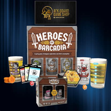 Hero of Barcadia Base Game + Party Pack Retail Edition - Board Game ...