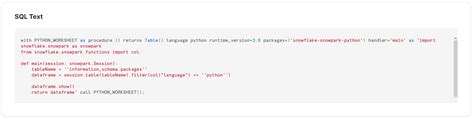 How to Use Python Code in Snowflake UDF 的图像结果