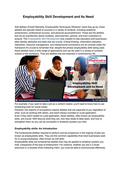 Employability Skill Development Program 的图像结果