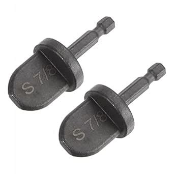 uxcell 7/8" Swaging Tool Drill 1/4" Hex Handle Repairing Flaring Tool ...