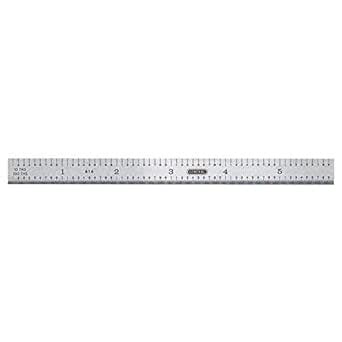 General 676 6" Rigid Steel Rule With 4R Graduations : Amazon.in: Home ...